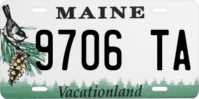 ME license plate 9706TA