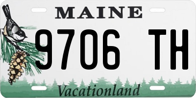 ME license plate 9706TH