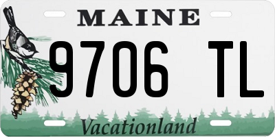 ME license plate 9706TL