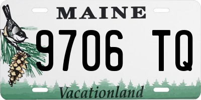ME license plate 9706TQ