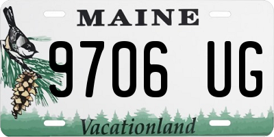 ME license plate 9706UG