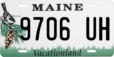 ME license plate 9706UH