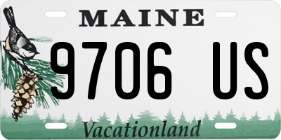 ME license plate 9706US