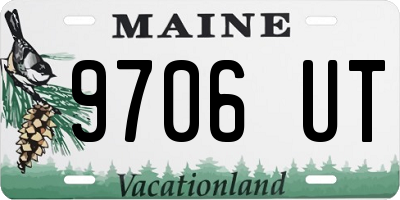 ME license plate 9706UT