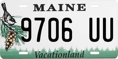 ME license plate 9706UU