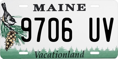 ME license plate 9706UV