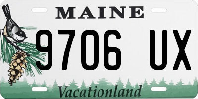 ME license plate 9706UX