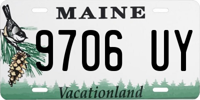 ME license plate 9706UY