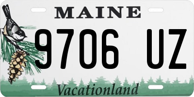 ME license plate 9706UZ