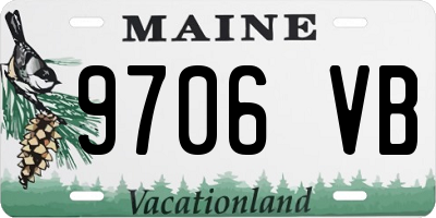 ME license plate 9706VB