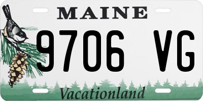 ME license plate 9706VG