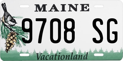 ME license plate 9708SG