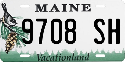 ME license plate 9708SH