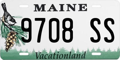 ME license plate 9708SS