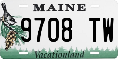 ME license plate 9708TW