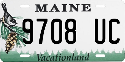 ME license plate 9708UC