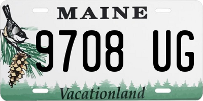 ME license plate 9708UG