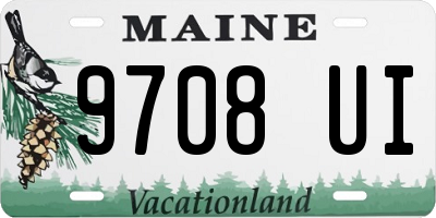 ME license plate 9708UI