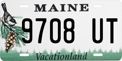 ME license plate 9708UT