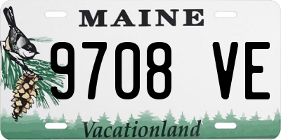 ME license plate 9708VE