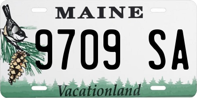 ME license plate 9709SA