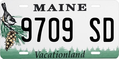 ME license plate 9709SD