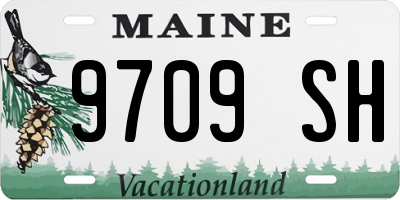 ME license plate 9709SH