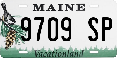 ME license plate 9709SP