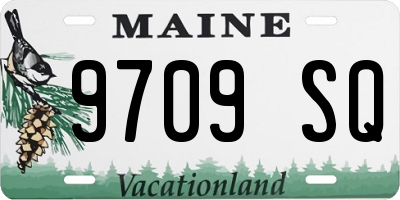 ME license plate 9709SQ