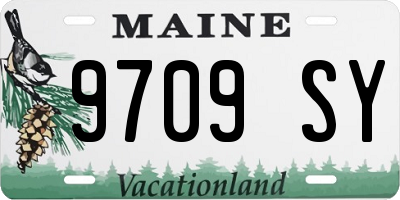 ME license plate 9709SY