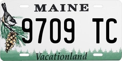 ME license plate 9709TC
