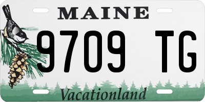 ME license plate 9709TG