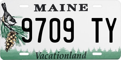 ME license plate 9709TY