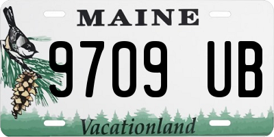 ME license plate 9709UB