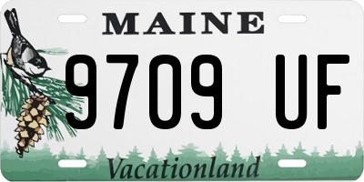 ME license plate 9709UF