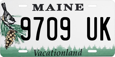 ME license plate 9709UK