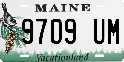 ME license plate 9709UM