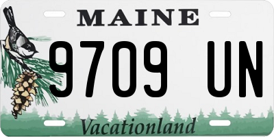 ME license plate 9709UN