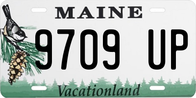 ME license plate 9709UP