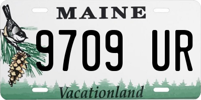 ME license plate 9709UR