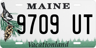 ME license plate 9709UT