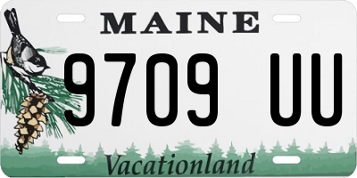 ME license plate 9709UU