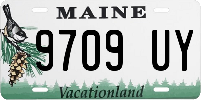 ME license plate 9709UY