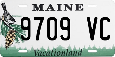 ME license plate 9709VC