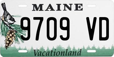 ME license plate 9709VD