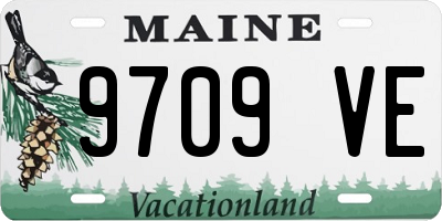 ME license plate 9709VE