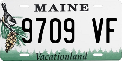 ME license plate 9709VF