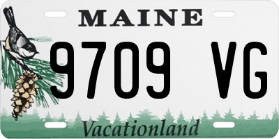 ME license plate 9709VG
