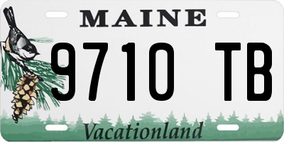 ME license plate 9710TB