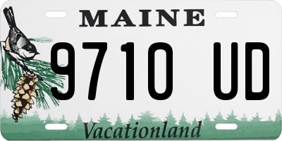 ME license plate 9710UD